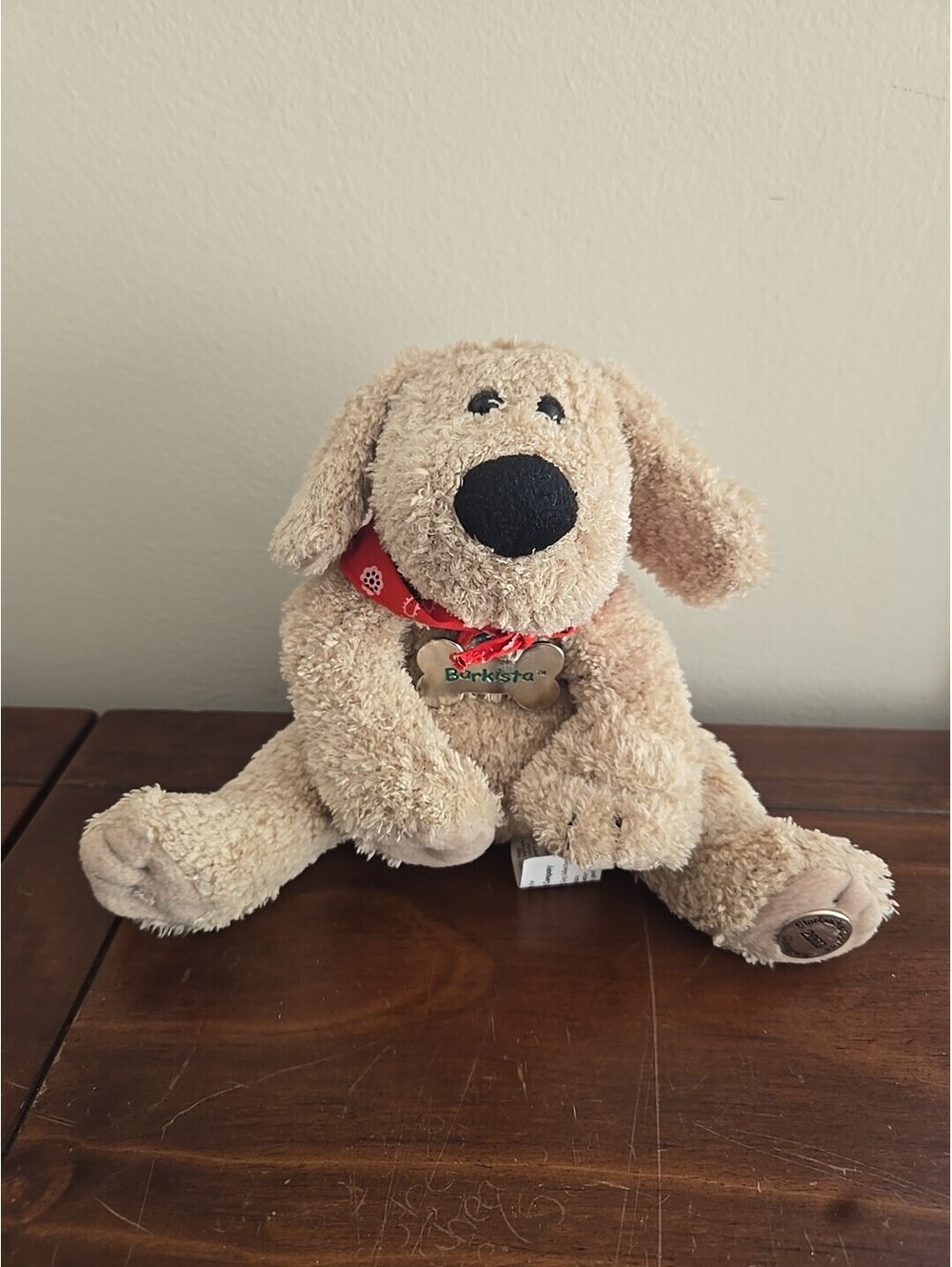 Starbucks BARKISTA Tan Dog Plush 1ST EDITION 2003 Stuffed Animal